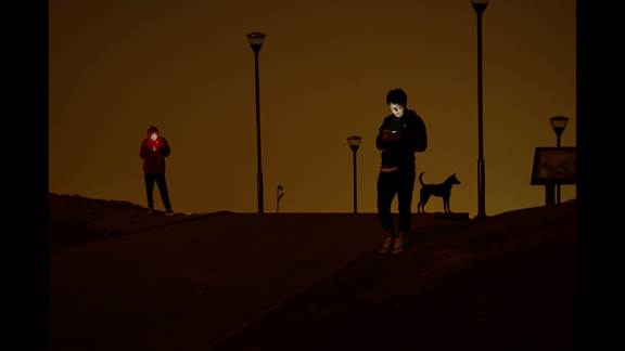 說明: Macintosh HD:Users:chendong:Desktop:張乾琦 工作坊:工作坊:官方作品:中文圖說:不存在的戰(zhàn)爭(zhēng):1. 張乾琦，“不存在的戰(zhàn)爭(zhēng)”視頻截圖，2017.jpg